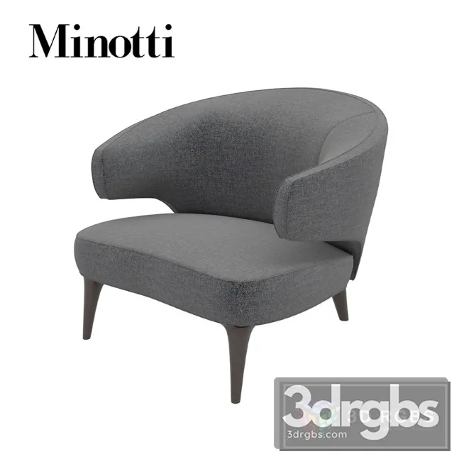 Minotti Aston Chair 02 3D Model Download Minotti Aston Chair 02 3D Model Download