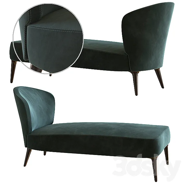 Minotti – Aston Chaise-longue 3D Model Minotti – Aston Chaise-longue 3D Model