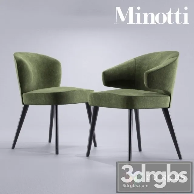 Minotti Aston Dining Chairs 3D Model Download Minotti Aston Dining Chairs 3D Model Download