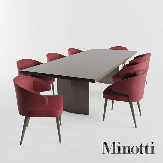 Minotti | Aston Dining | Morgan 3D Model