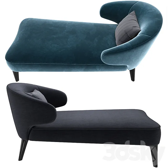 Minotti Aston Little Daybed 3D Model Minotti Aston Little Daybed 3D Model