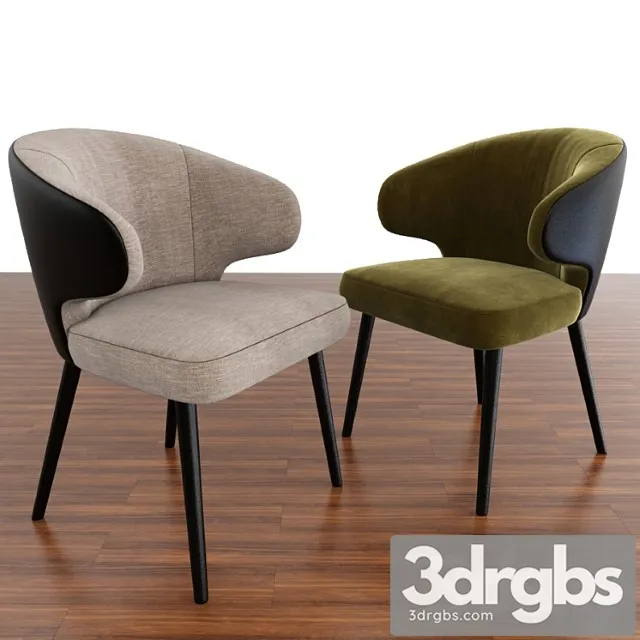 Minotti aston little dining chair with parquet 2 3D Model Download Minotti aston little dining chair with parquet 2 3D Model Download