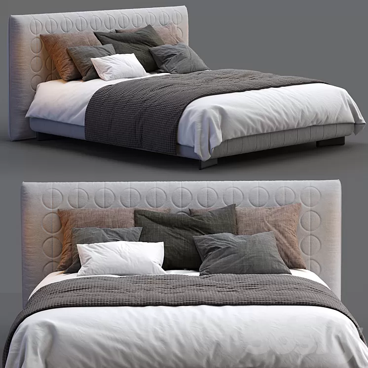 Minotti Bed CURTIS 3D Model