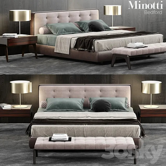 Minotti Bedford Bed 3DModel