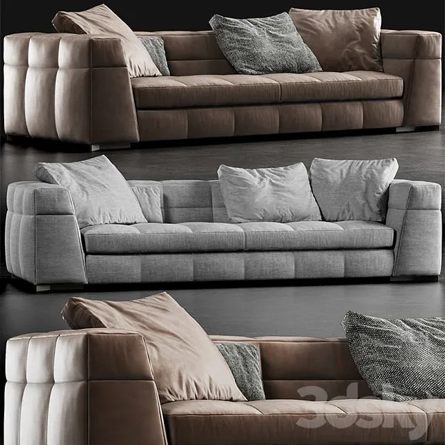 Minotti Blazer sofa 3D Model Minotti Blazer sofa 3D Model
