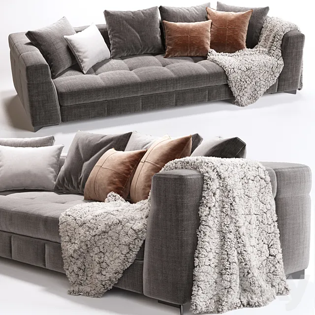 Minotti Blazer sofa 3D Model Minotti Blazer sofa 3D Model