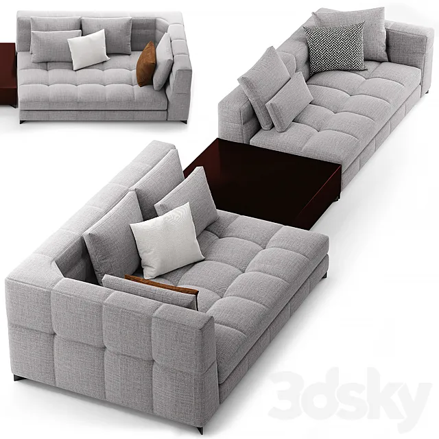 Minotti blazer sofa 3DModel Minotti blazer sofa 3DModel
