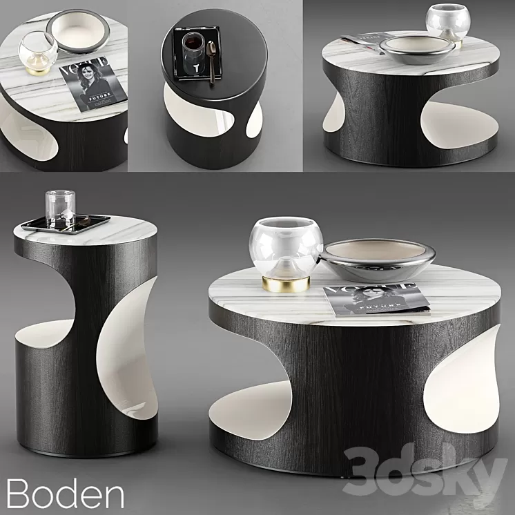 Minotti Boden Coffee Tables 3D Model Minotti Boden Coffee Tables 3D Model