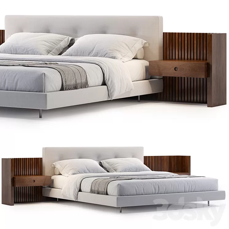 Minotti Brasilia Bed 3D Model Free Download
