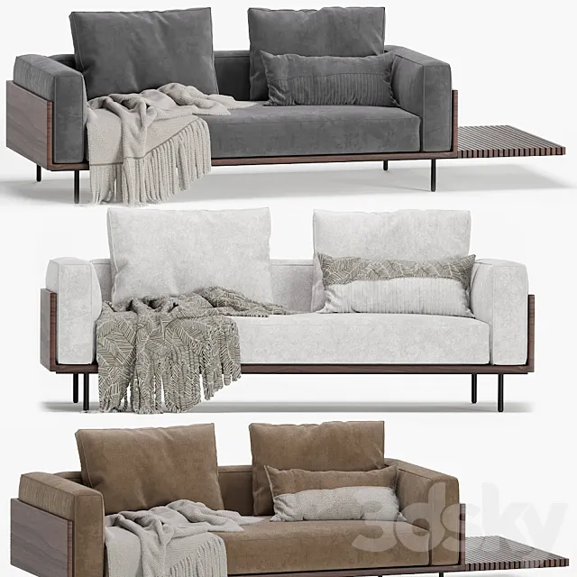 Minotti brasilia sofa 3D Model Minotti brasilia sofa 3D Model