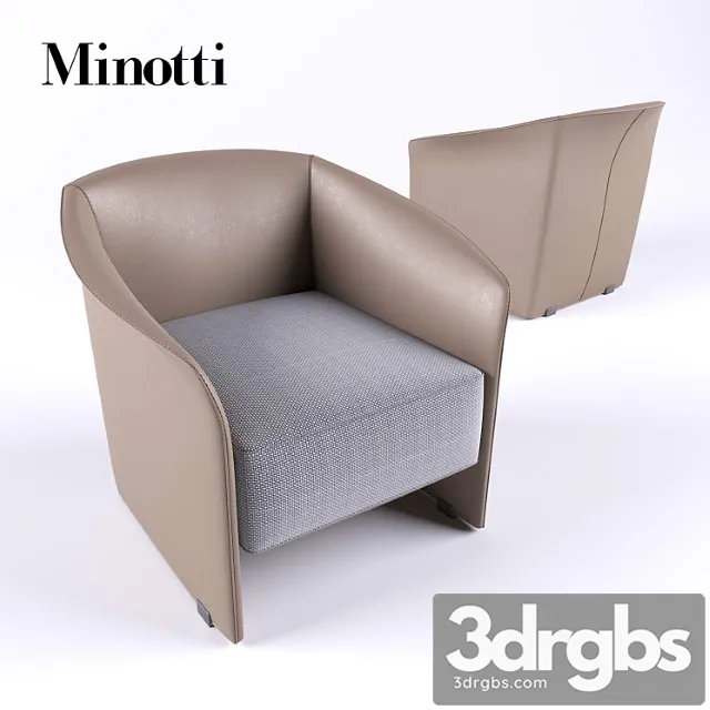Minotti case armchair 3D Model Download Minotti case armchair 3D Model Download