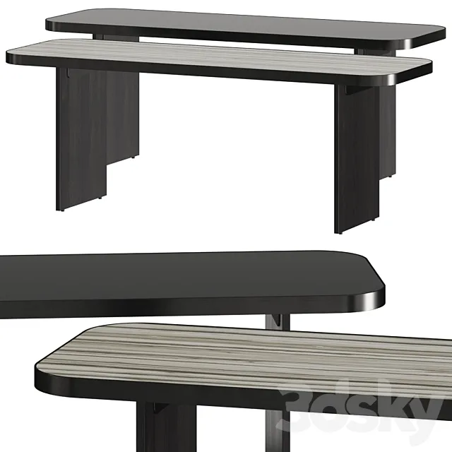 Minotti Clive Console Table 3D Model