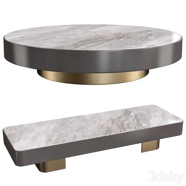 Minotti coffee table №38 3D Model