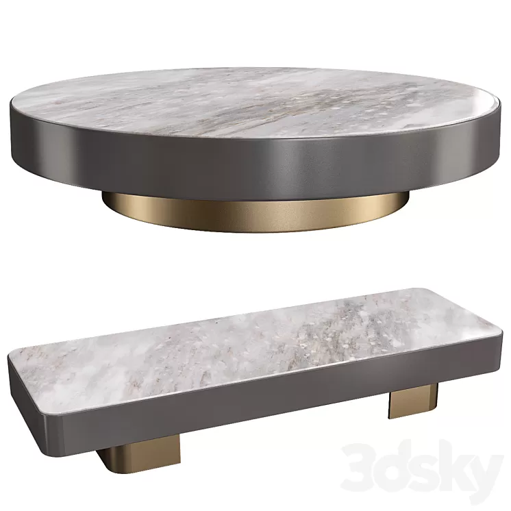 Minotti coffee table №38 3D Model Minotti coffee table №38 3D Model