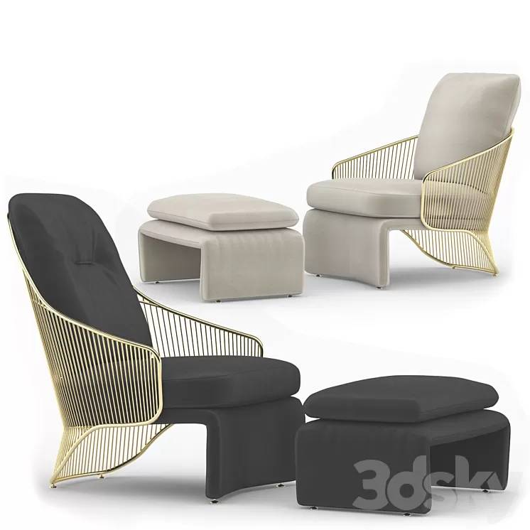 Minotti colette 3D Model
