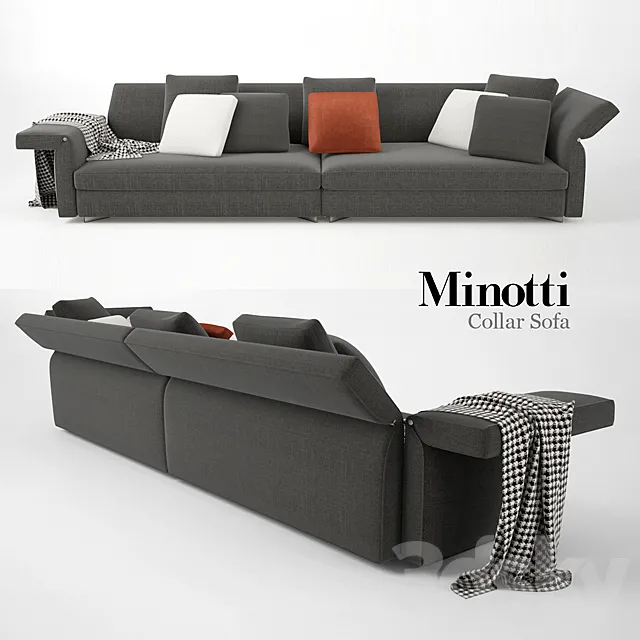 Minotti Collar Sofa 3DModel Minotti Collar Sofa 3DModel