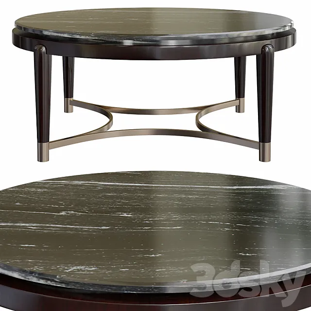 Minotti Collezioni OSCAR MARBLE TOP LOW SIDE TABLE 3DModel