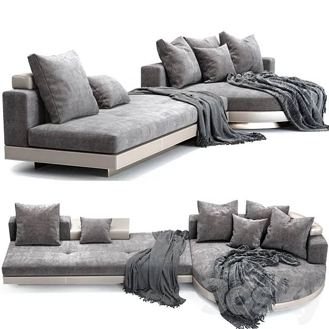 Minotti Connery sofa 05 3D Model