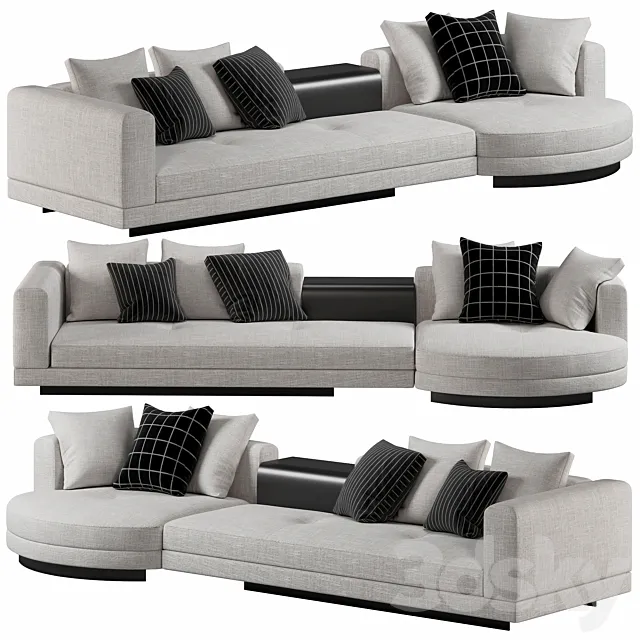 Minotti Connery Sofa 3D Model Minotti Connery Sofa 3D Model