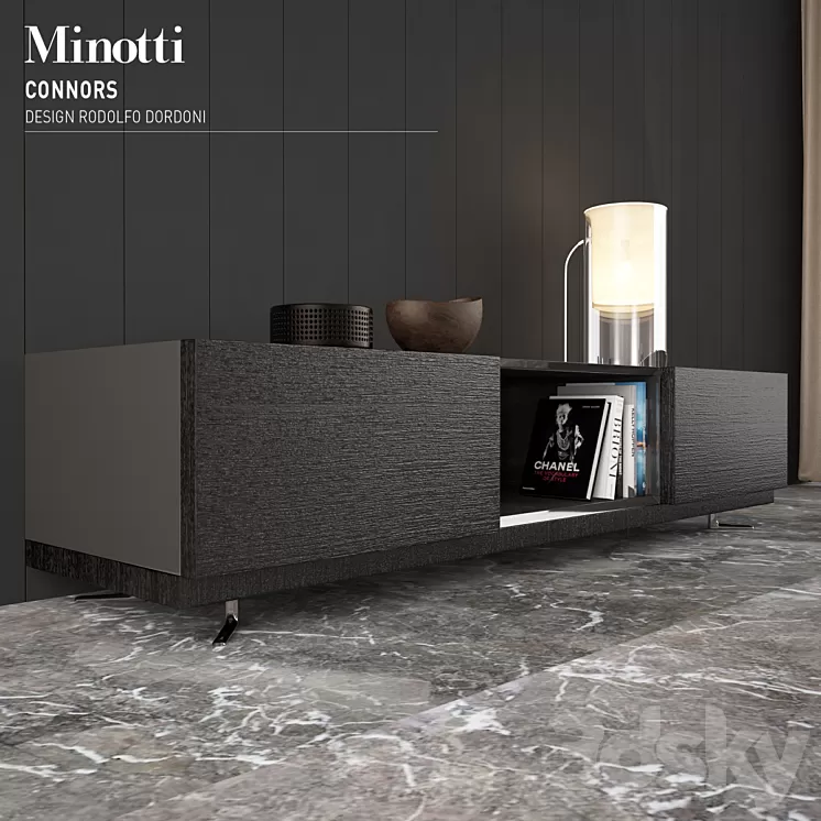 Minotti Connors 252×70 mm 3D Model