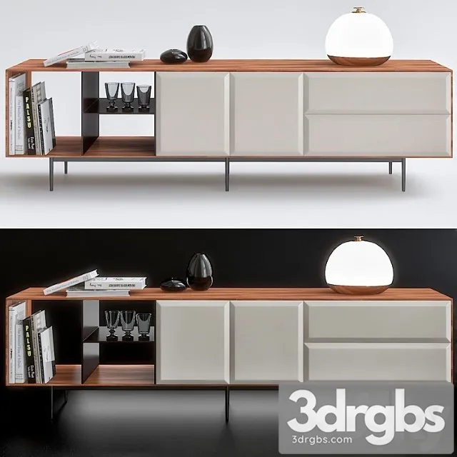 Minotti console table 2 3D Model Download