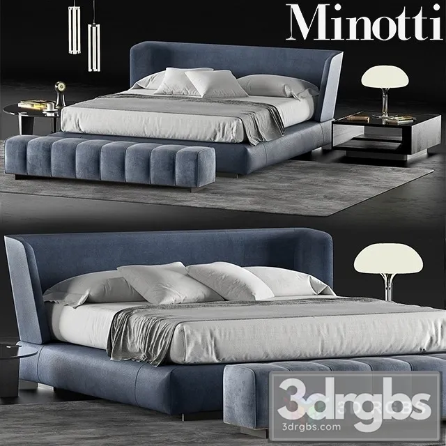 Minotti Creed Bed 3D Model Download