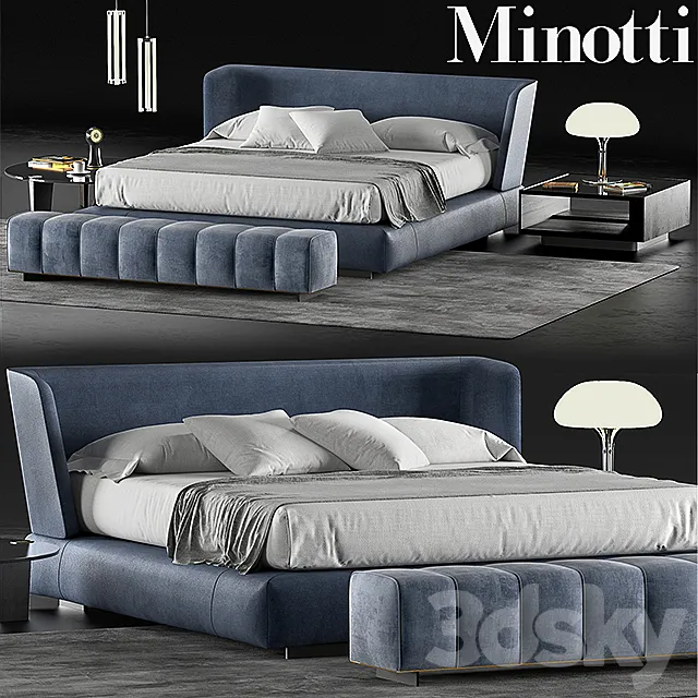 Minotti creed bed 3DModel