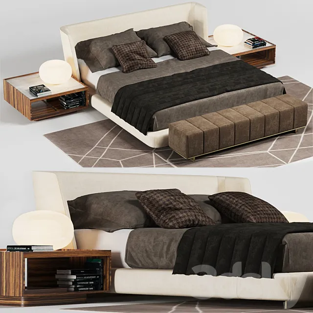Minotti Creed Bed 3DModel