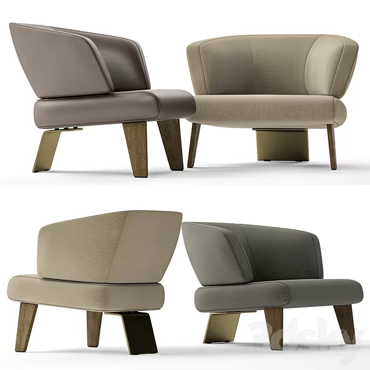 Minotti creed chair 3D Model