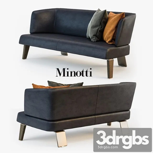Minotti Creed Lounge Sofa 2 3D Model Download