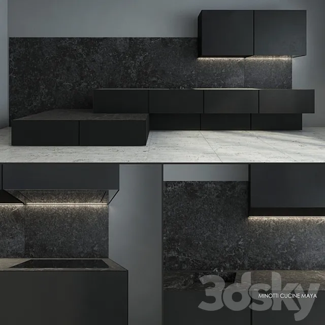 Minotti Cucine Maya 3DModel