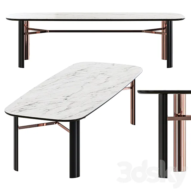 Minotti Dan Dining Table 3DModel