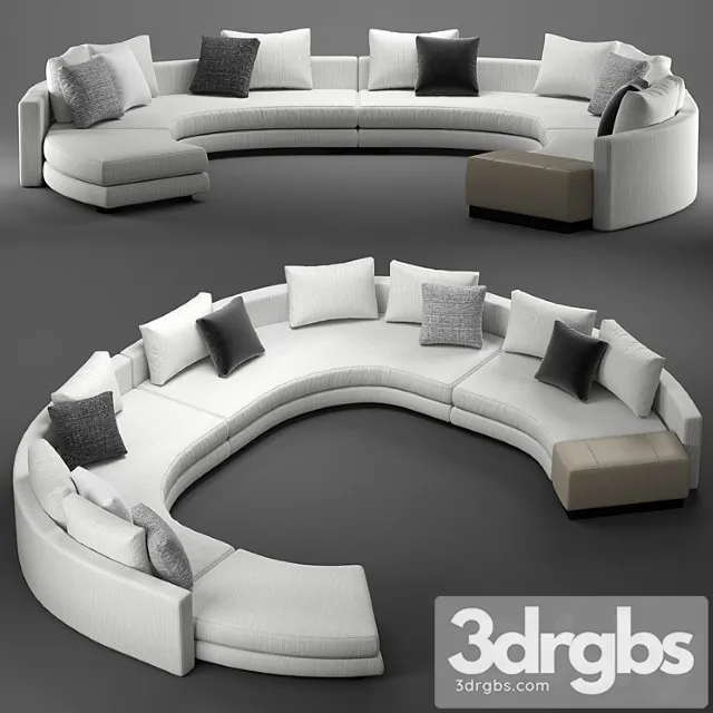 Minotti daniels arrangement d 2 3D Model Download