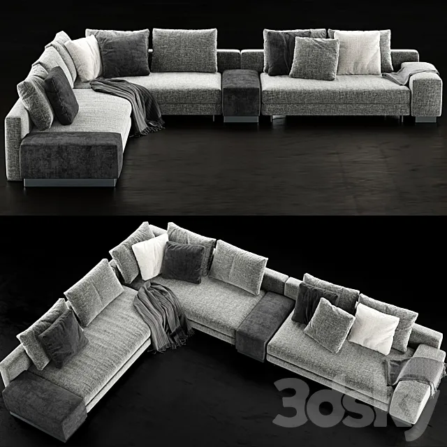 Minotti Daniels Sofa 2 3DModel
