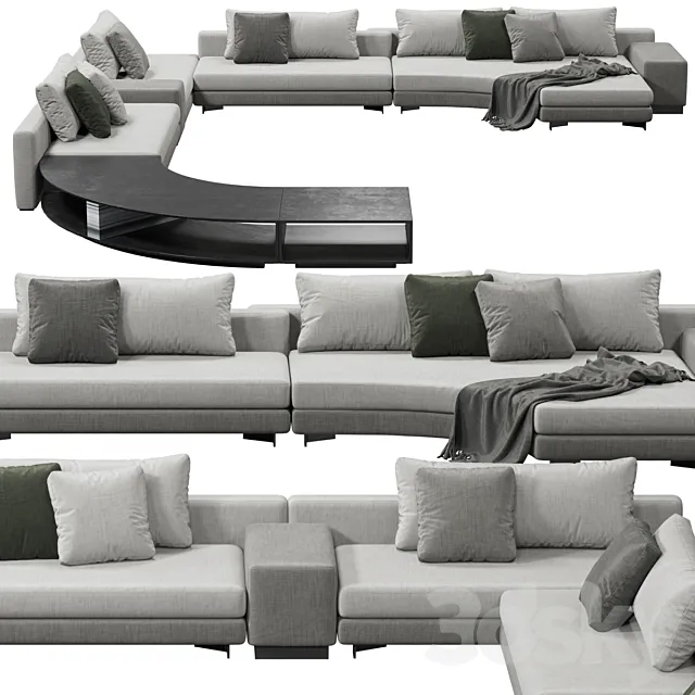 Minotti Daniels sofa 3DModel Minotti Daniels sofa 3DModel