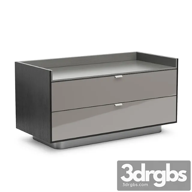 Minotti darren chest with 2 drawers 2 3D Model Download