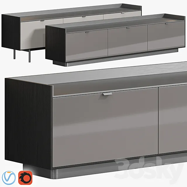 Minotti Darren Dining Sideboard 3D Model