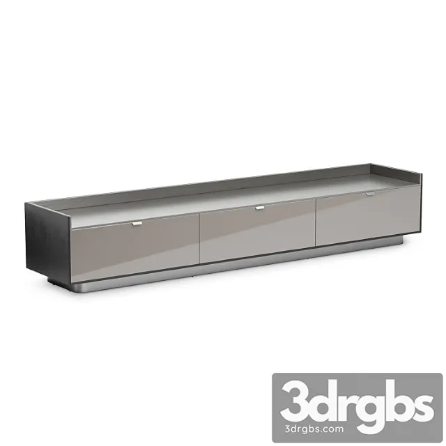 Minotti darren sideboard with 3 drawers 2 3D Model Download