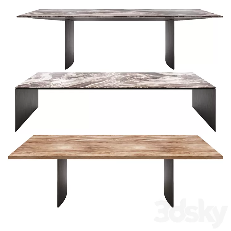 Minotti Dining Linha 3D Model Minotti Dining Linha 3D Model