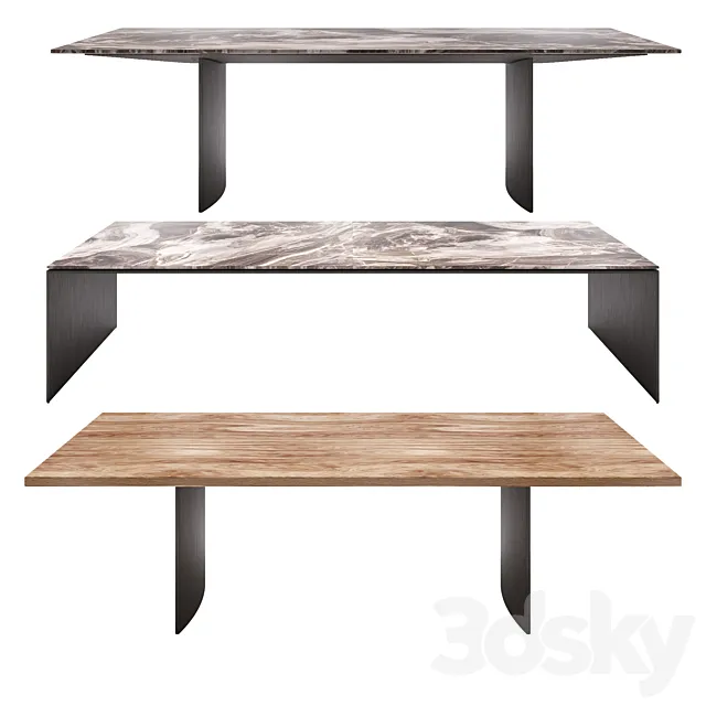 Minotti Dining Linha 3DModel Minotti Dining Linha 3DModel