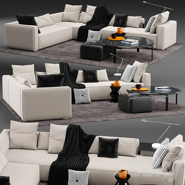 Minotti Donovan 3D Model Minotti Donovan 3D Model