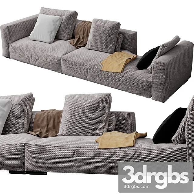 Minotti – donovan sofa 2 3D Model Download