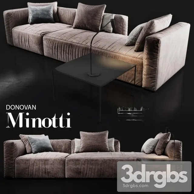 Minotti Donovan Sofa 3D Model Download