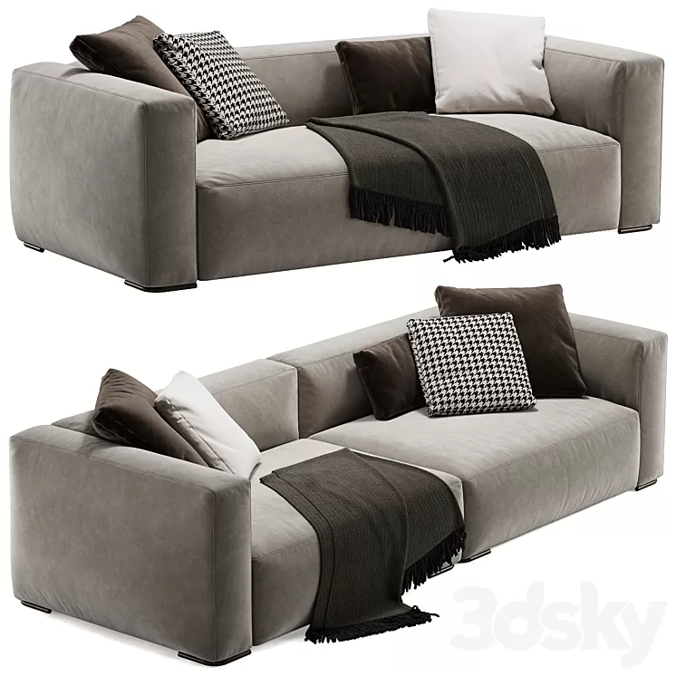 Minotti donovan sofa 3D Model Minotti donovan sofa 3D Model