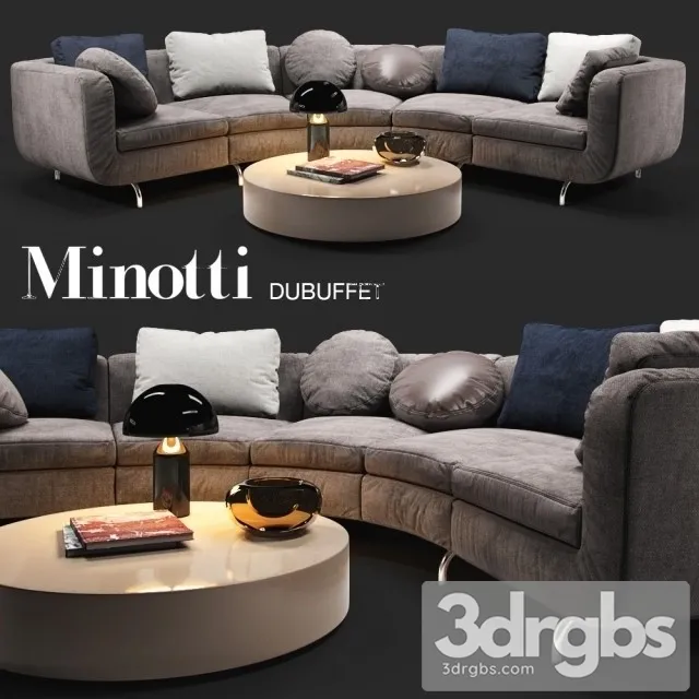 Minotti Dubuffet Poland 3D Model Download