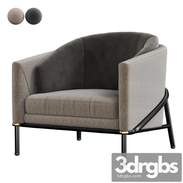 Minotti fil noir armchair