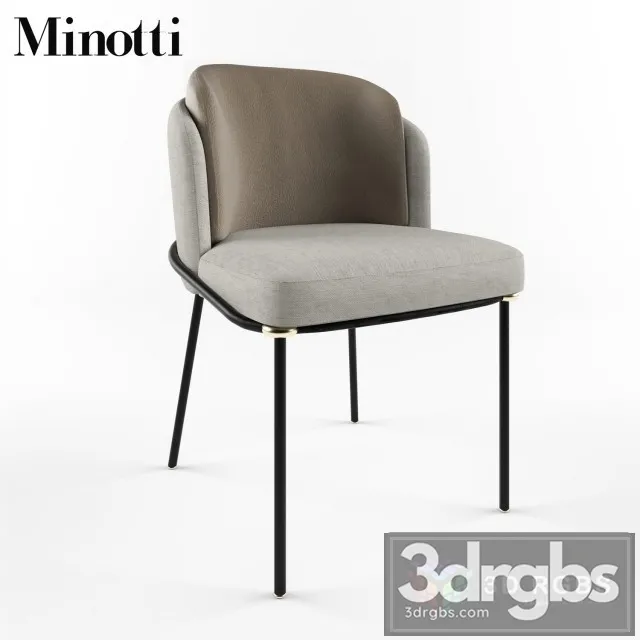 Minotti Final Fill Noir Chair 3D Model Download Minotti Final Fill Noir Chair 3D Model Download