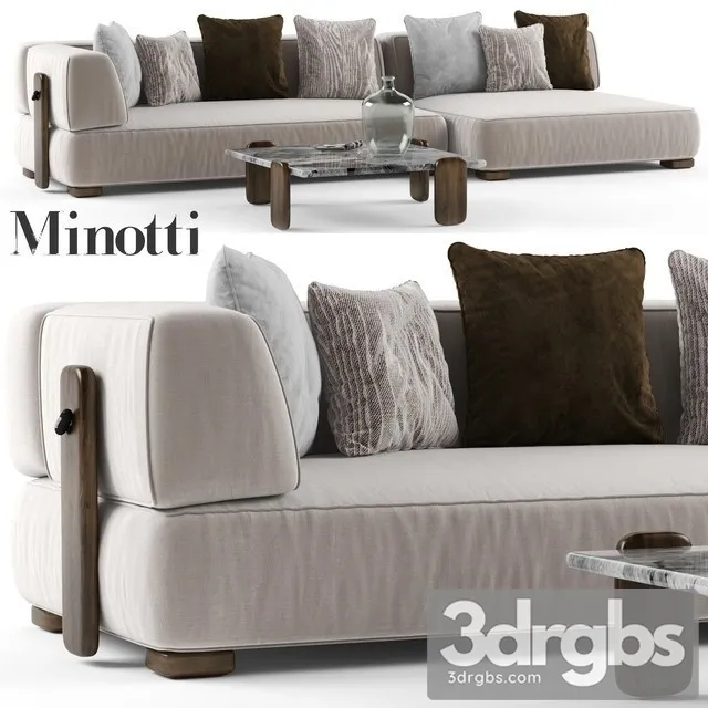 Minotti Florida Sofa 3D Model Download
