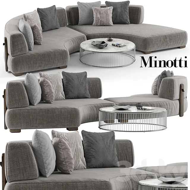 Minotti Florida sofa set 1 3DModel