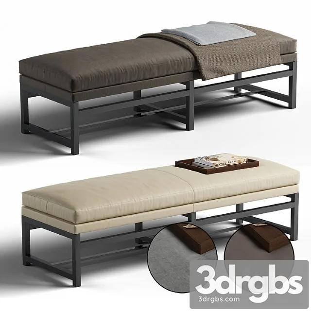 Minotti flynt bench 2 3D Model Download